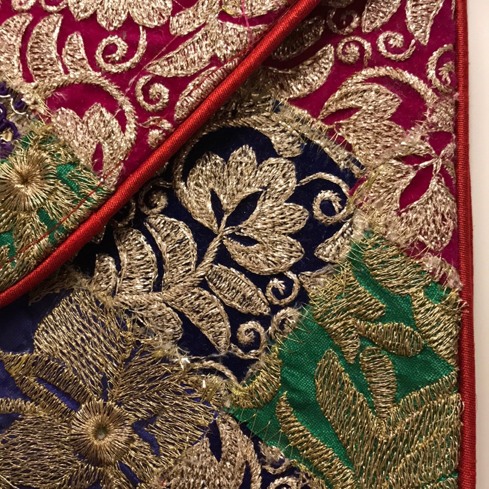 Handmade envelope clutch embroidered banjara bag - Picture 6 of 6